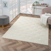 8' x 10' Ivory Geometric Area Rug